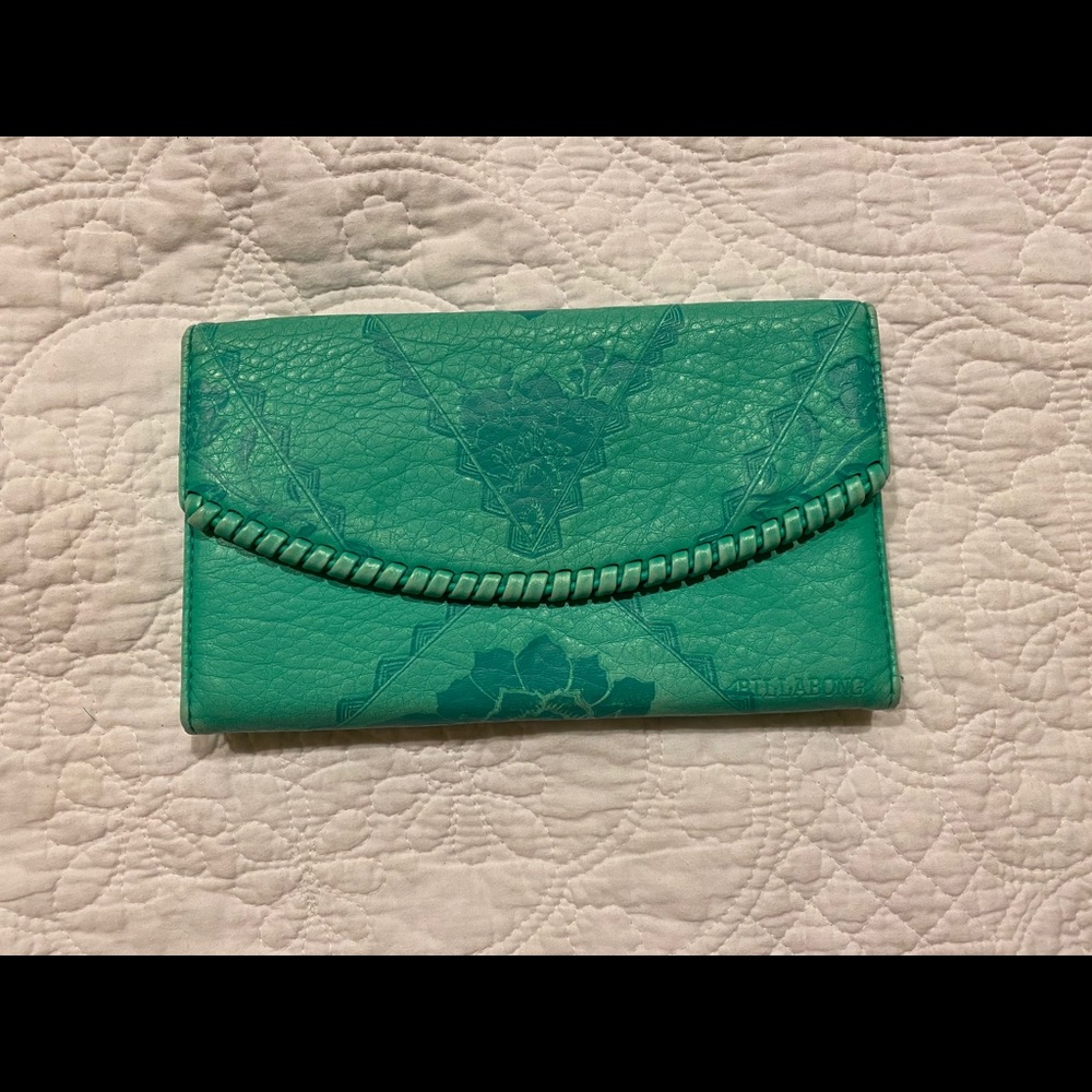 Billabong turquoise wallet
